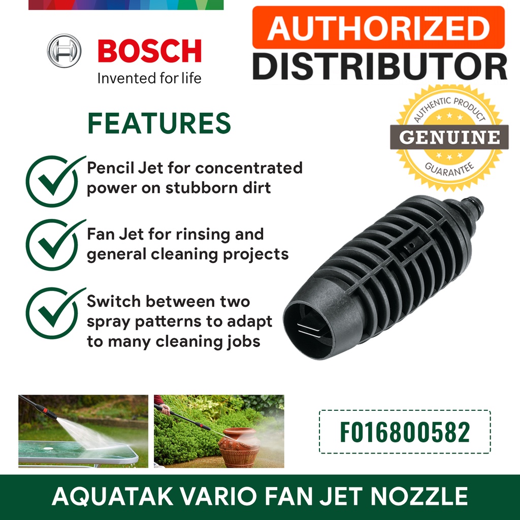 ORIGINAL Bosch Aquatak Variable Fan Jet Nozzle / Vario Nozzle