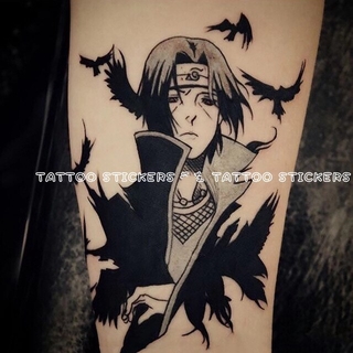 1pcs Anime Naruto Tattoo Stickers Uchiha Itachi Costumes Men Women Unisex Cosplay Props Waterproof Shopee Philippines