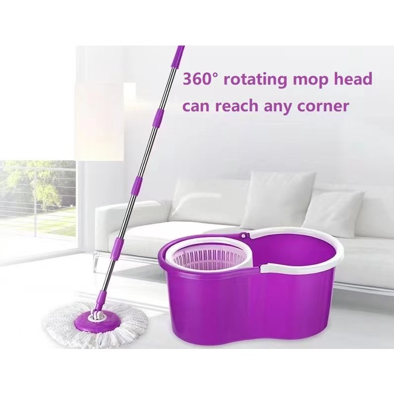 Spin Mop/Tornado Mop 360 Spin Map dry Bucket with Mop Pole & Microfiber