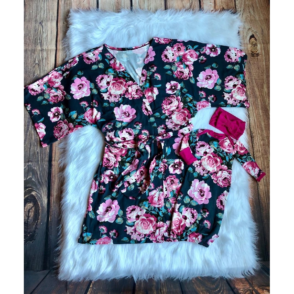 mother son matching robe and swaddle