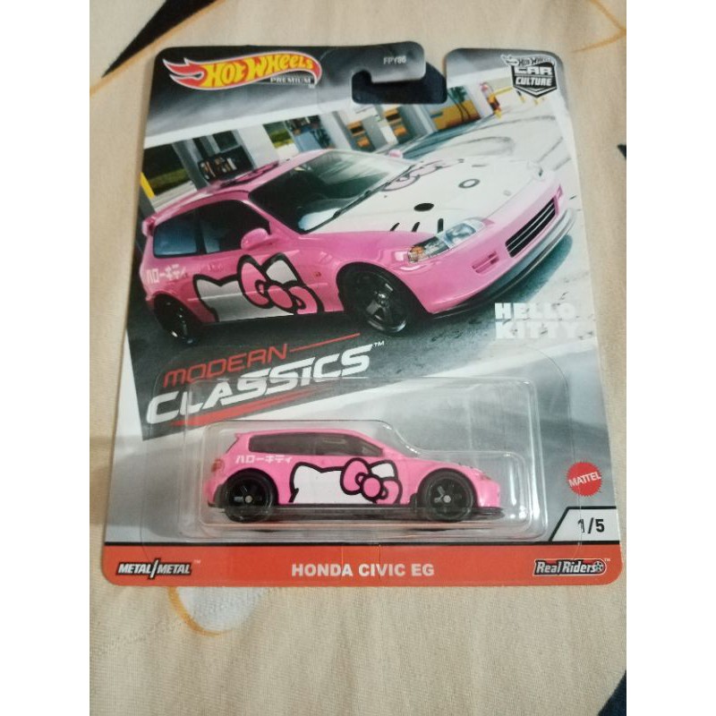 hot wheels hello kitty civic