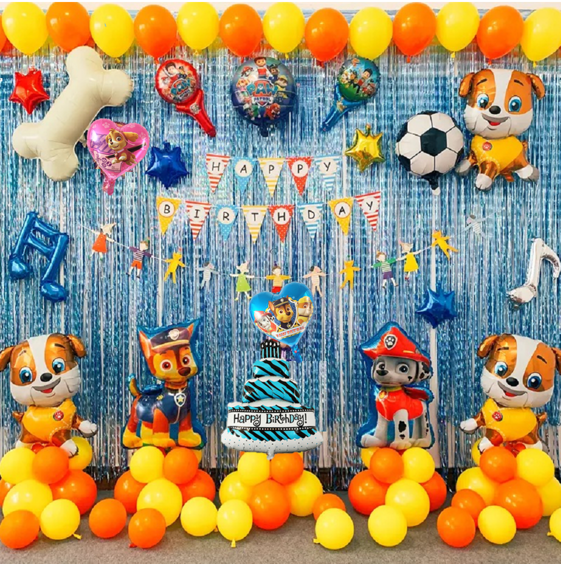 70pcs Set Paw Patrol Party Decorations Paw Patrol Balloons Paw Patrol Birthday Decorations Shopee Philippines