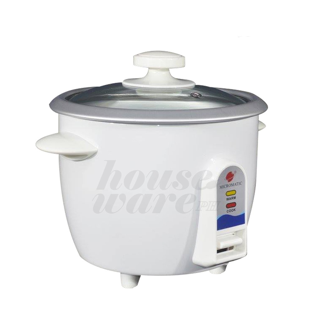 MICROMATIC Rice Cooker w/ Glass Cover ( White ) Shopee Philippines