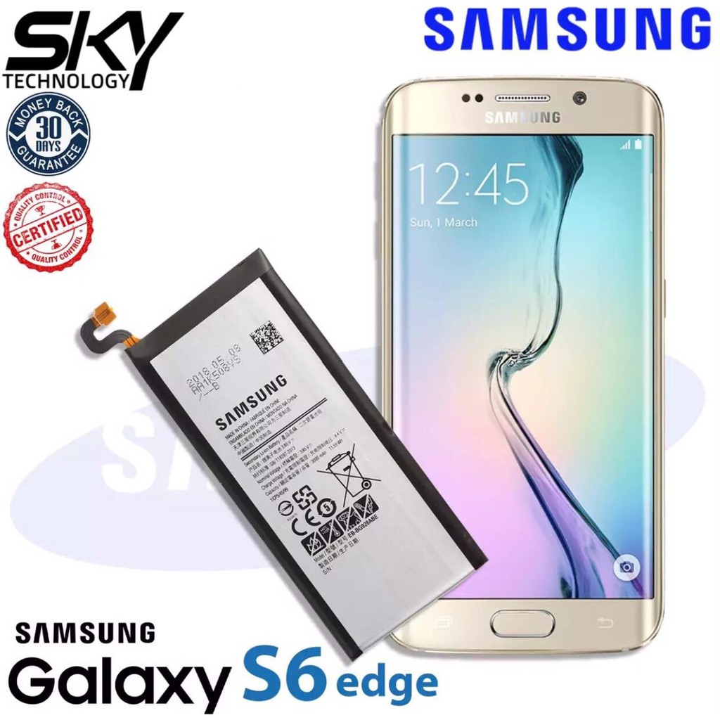 Cod Samsung Galaxy S6 Edge Sm G925f Sm G925a Original High Quality Li Ion Battery Model Eb Bg925abe Shopee Philippines