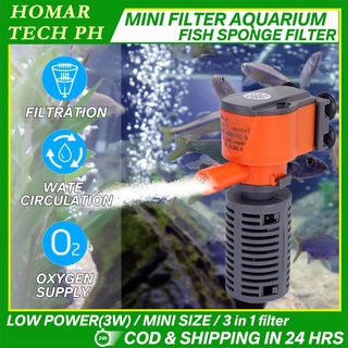 3W/5W 3-in-1 Aquarium Air pump With Filter Oxygen Fish Aquarium Supply Quiet Air Aquarium Pump SET