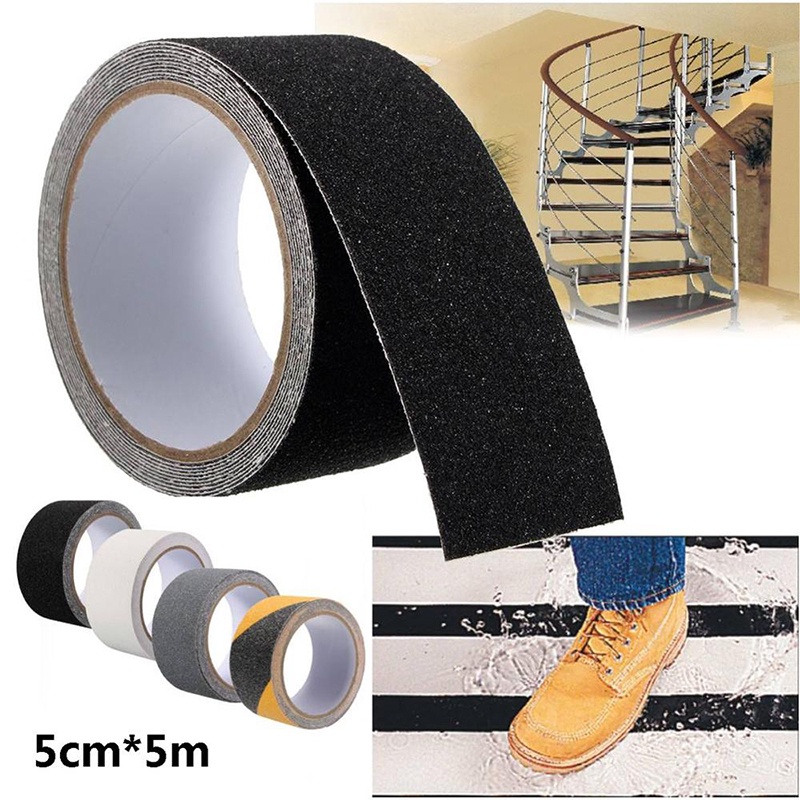 2021 HOT5x500cm PVC Strip Sandpaper Antislip Tape Warning Stair Matte