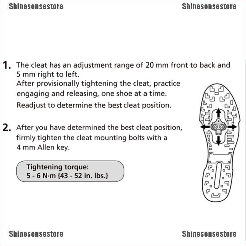 shimano spd cleat bolt torque