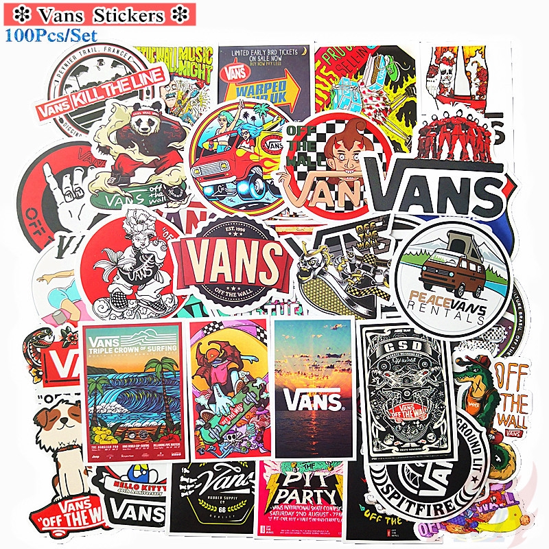 forhåndsvisning hældning nyt år 100Pcs/Set ❉ Vans - Series 01 Classical Stickers ❉ Fans Collection DIY  Luggage Laptop Skateboard Doodle Stickers | Shopee Philippines