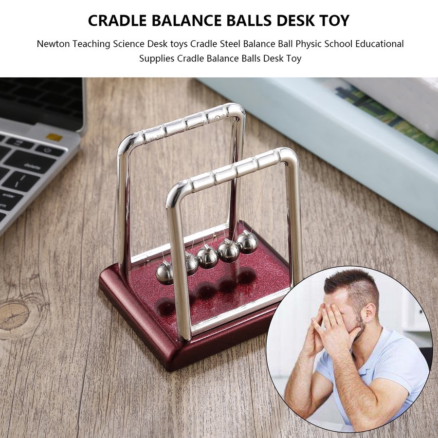 Pro Newton S Cradle Fun Steel Balance Ball Physics Science Desk