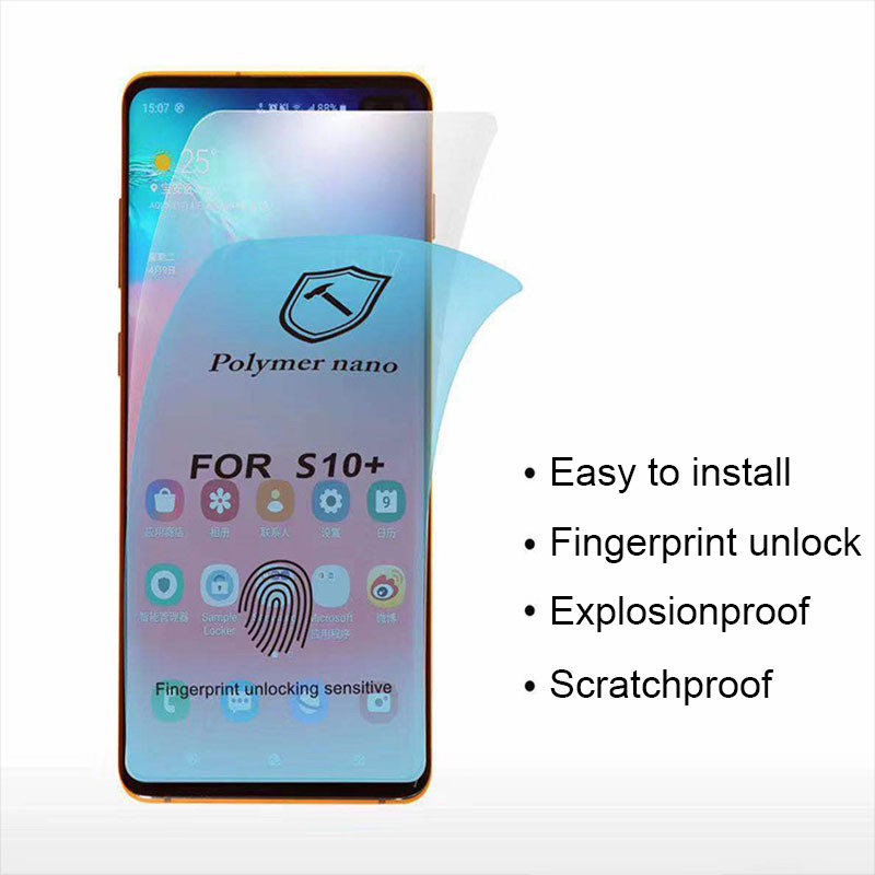Pmma Screen Guard Samsung Note 10 Plus 9 8 S20 Ultra S20 Polymer Nano Full Cover Screen Protector Shopee Philippines