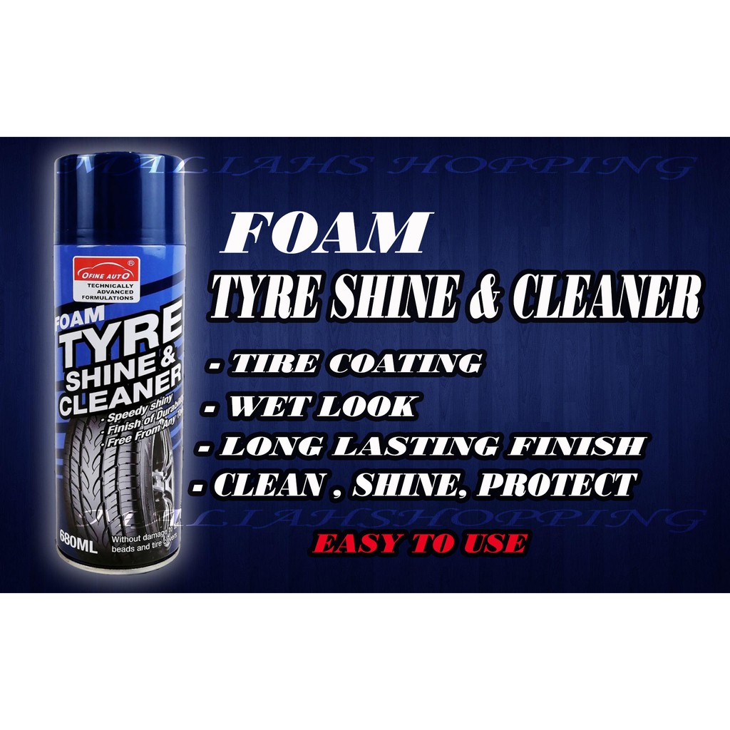 Foam Tyre Shine and Cleaner 650ml Shopee Philippines