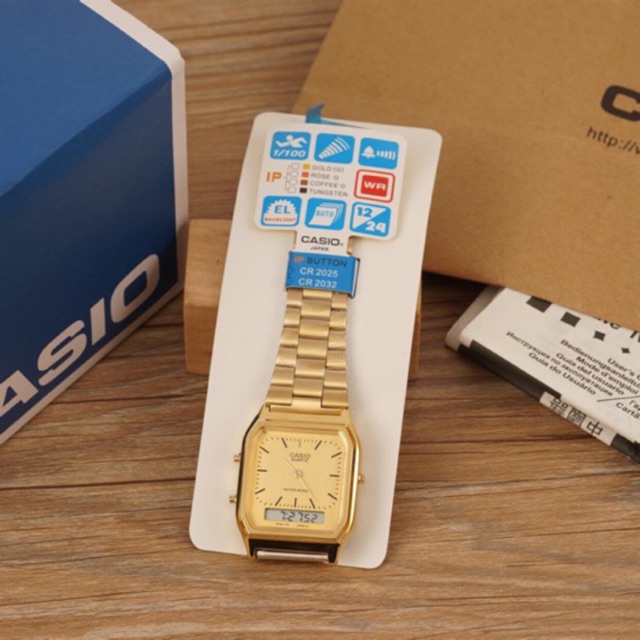 casio aq230 dual time watch