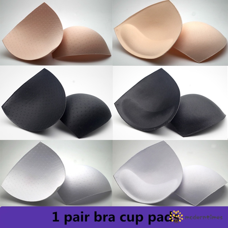 1 Pair Removable Soft Sponge Inserts Foam Push-up Bra Pads | Shopee ...