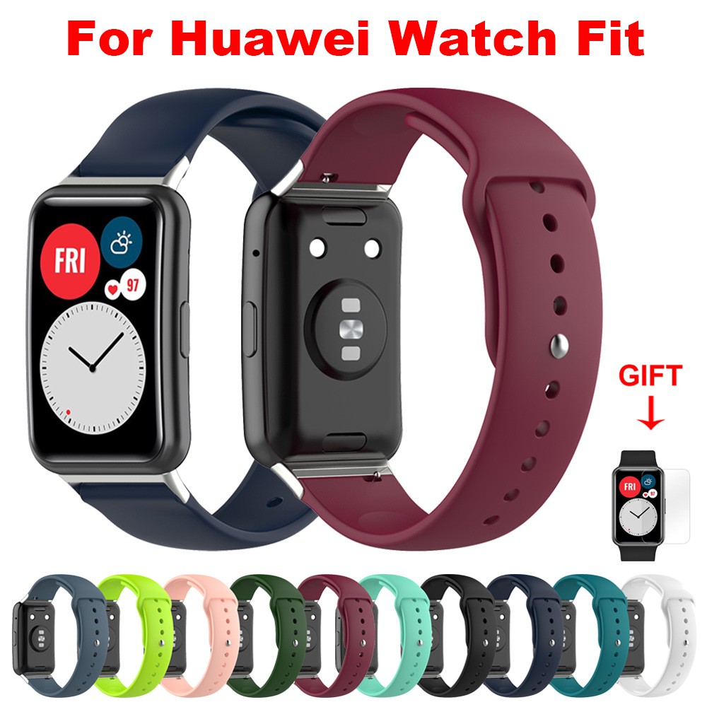 Huawei Watch Fit Strap Silicone Breathable WatchBand Accessories