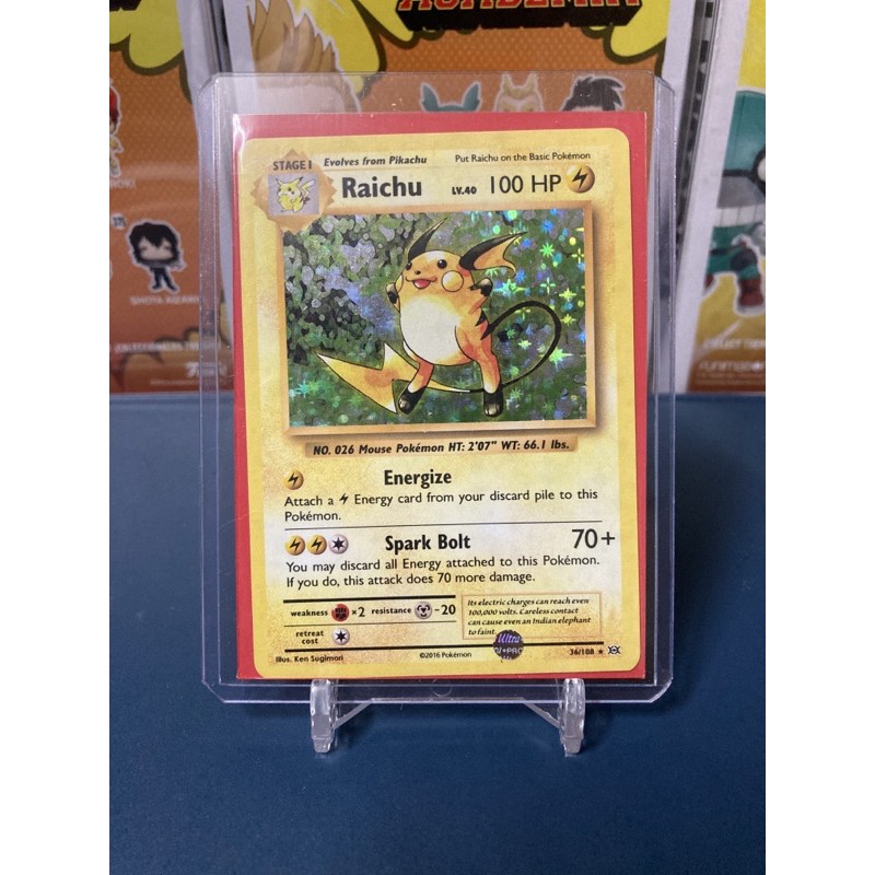 Pokemon Tcg Xy Evolutions Raichu Holo Shopee Philippines