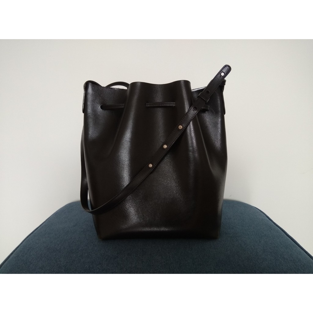 large black bucket bag