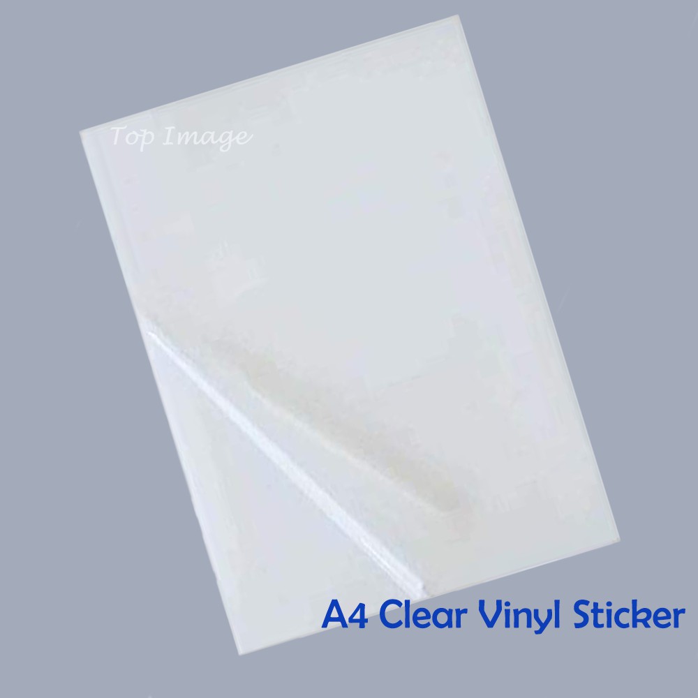 Printable Clear Vinyl Sticker A4 Transparent clear vinyl adhesive film