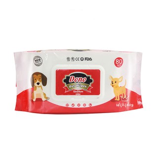 [Wikidog]Dono Pet Wipes Multi- Purpose Grooming Wipes for Dogs&Cats