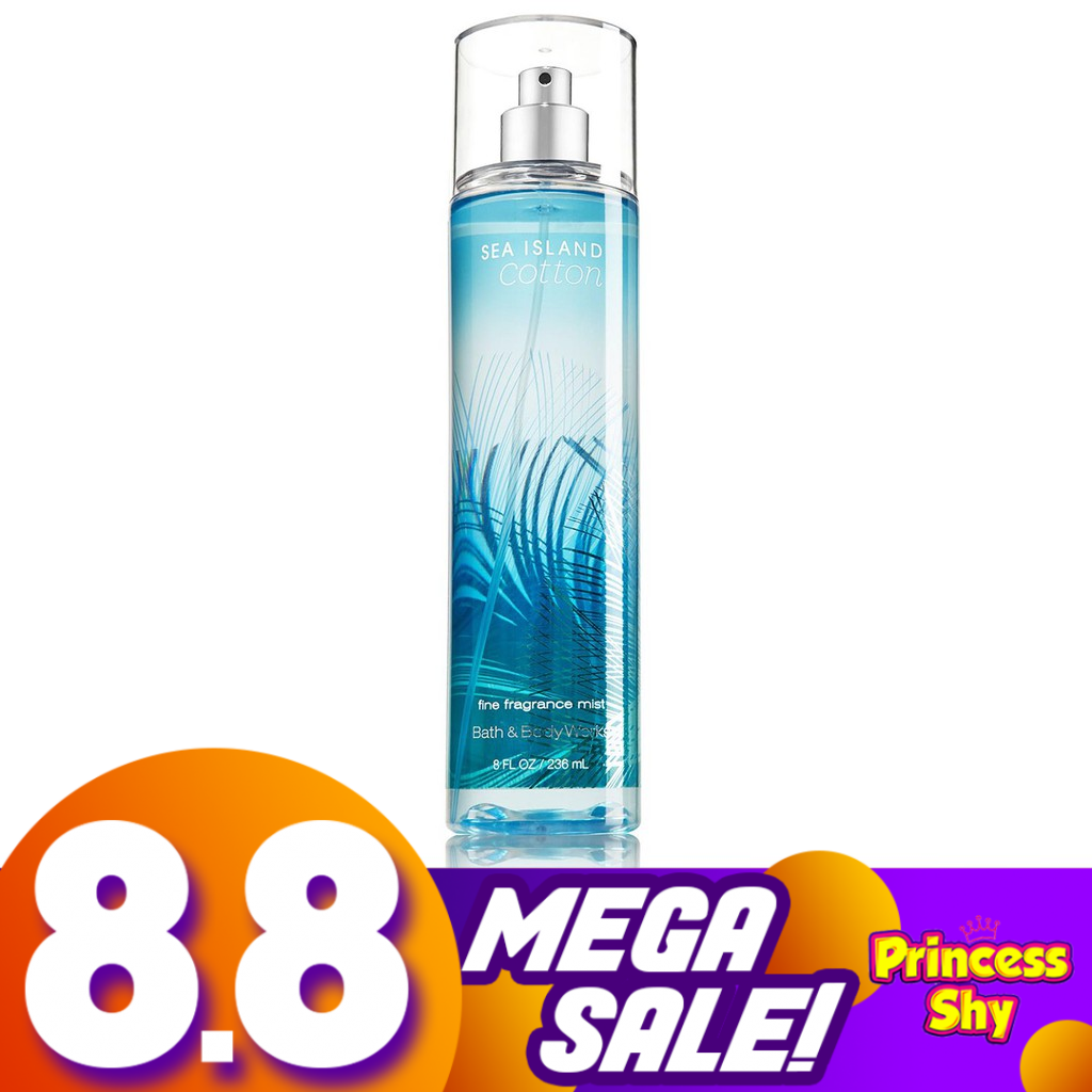 Bath and Body Works Sea Island Cotton Fragrance Mist 236mL Shopee