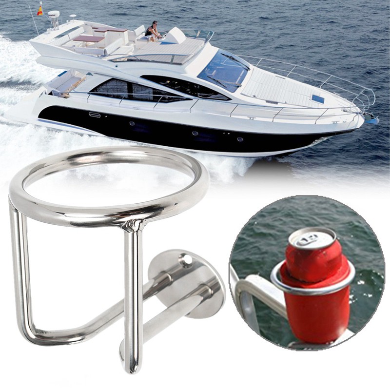 1 PC 316 Stainless Steel Adjustable Folding Cup Drink Holder For Boat Awesome