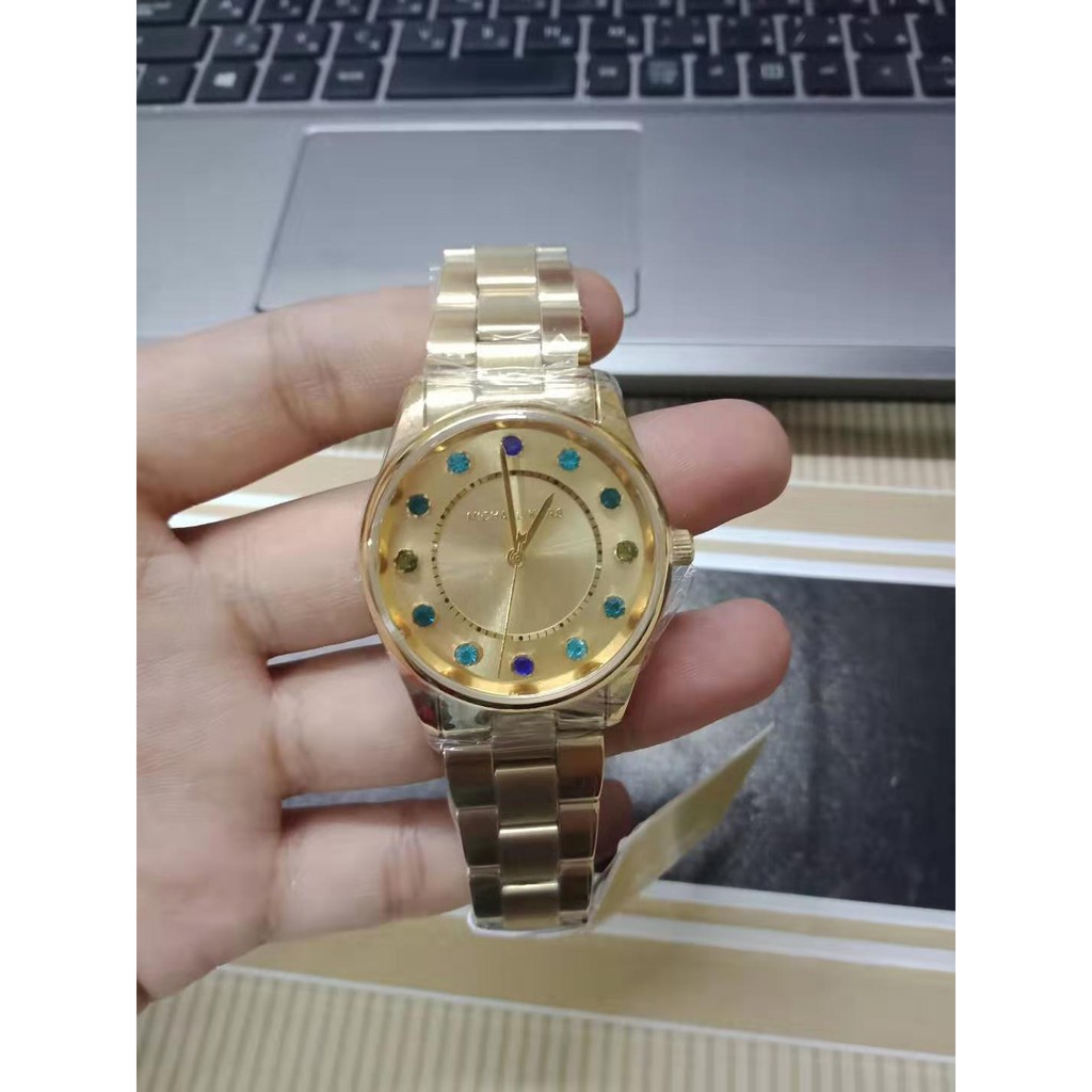 michael kors colette gold tone watch