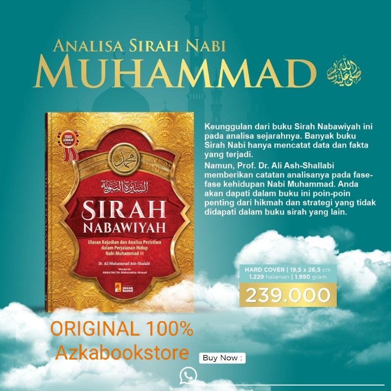 Sirah Nabawiyah Karya Dr Ali Muhammad Ash Shalabi Original Insan Kamil