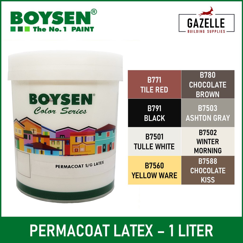 Boysen Permacoat Latex Paint for Cement / Concrete 1 Liter Shopee