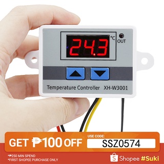 XH-W3001 DC 220V 10A Digital LED Display Temperature Controller Thermometer Regulator Switch