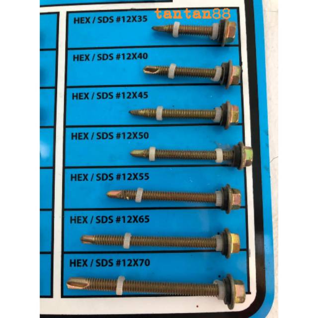 7cm Bolt Spandek  Screw  Bolt 12x70 Profit Roofing 