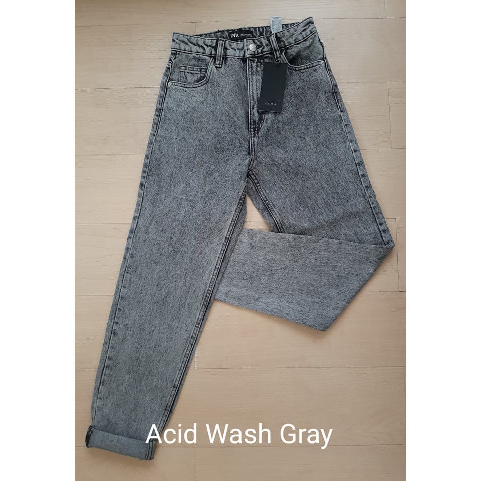 zara acid wash jeans