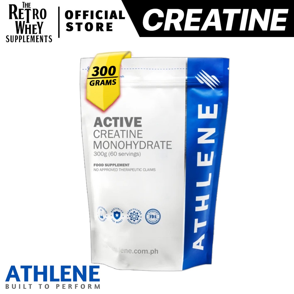 Athlene Active Creatine Monohydrate 300g (60 Servings) | Shopee Philippines