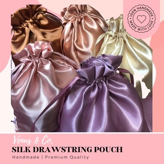 [Venus & Co.] Silk Drawstring Pouch (7.5x9 inches)