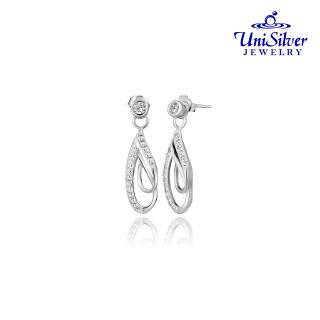 Unisilver 925 Sterling Lady's Earring (ES586-1001 030) | Shopee Philippines