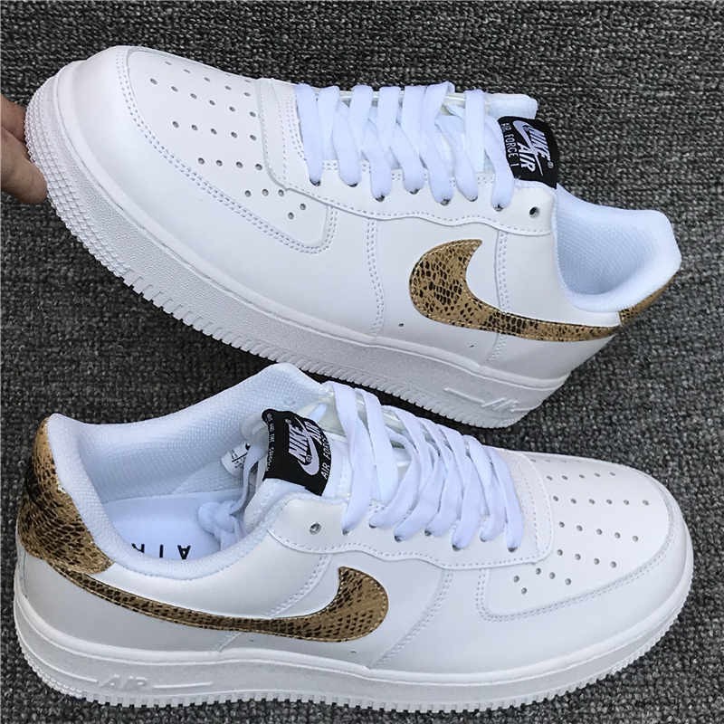 nike air force 1 snakeskin white