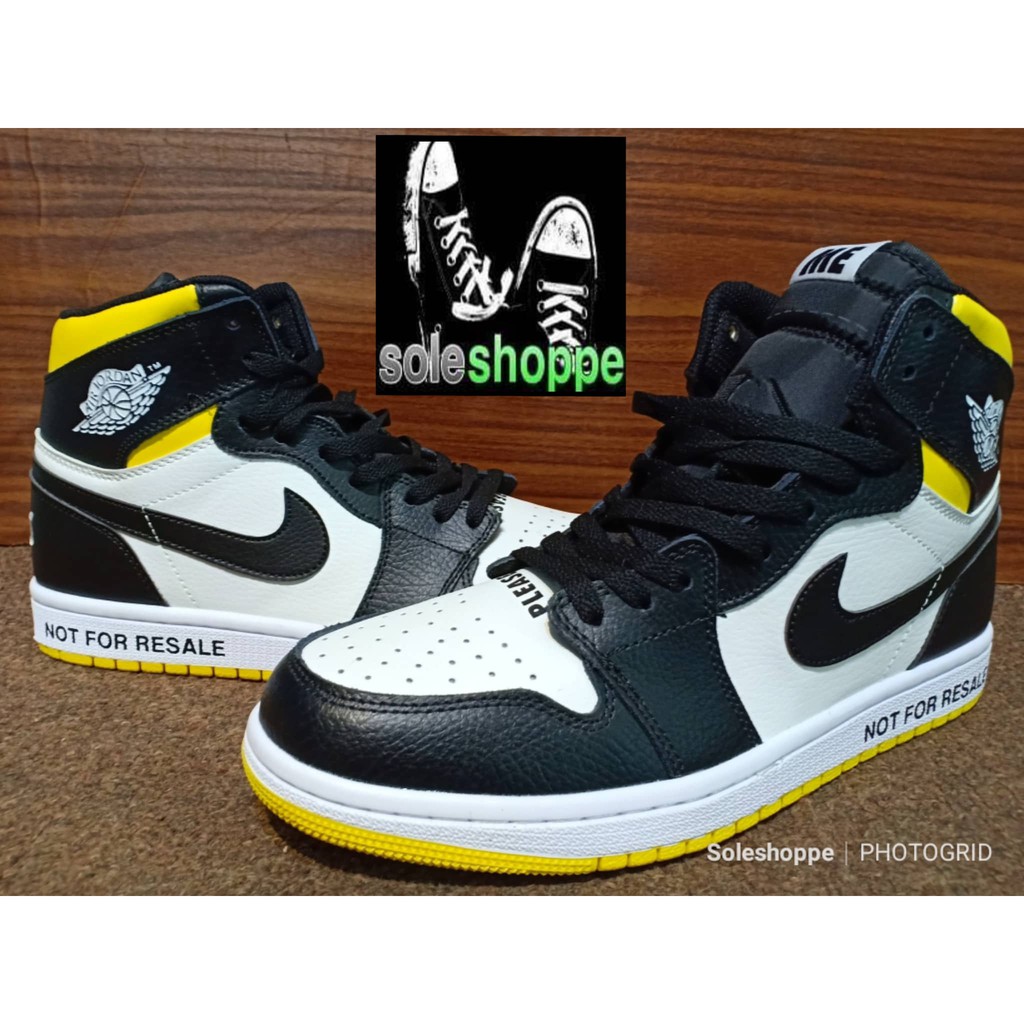 not for resale jordan 1 yellow