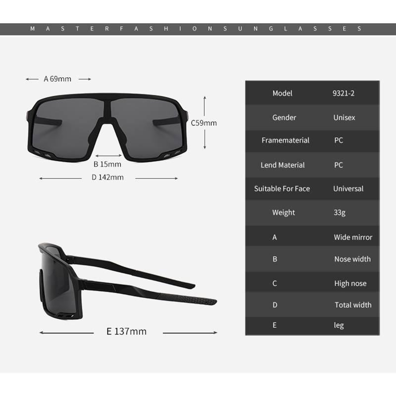 UV400 Cycling Sunglasses MTB Bike Shades Sunglass Outdoor Sunglasses Skinny Goggles Bicycle Windshield Trend Sunglasses