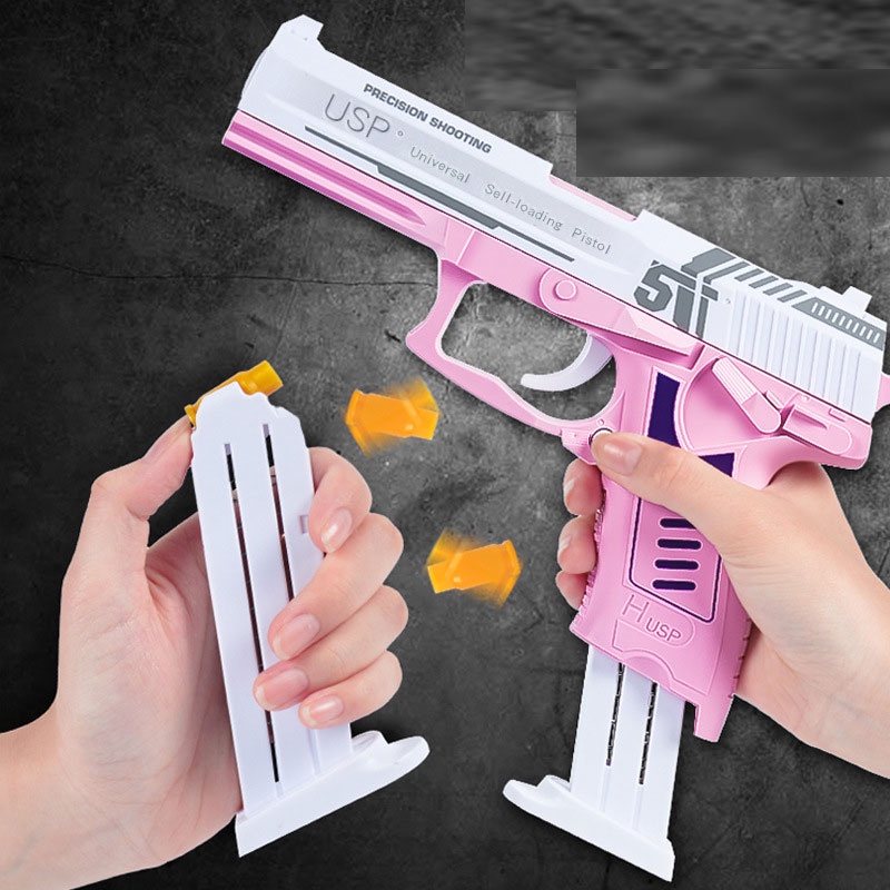 USP Airsoft Pistol Manual Heat Soft Bullet Toy Guns Weapon Children