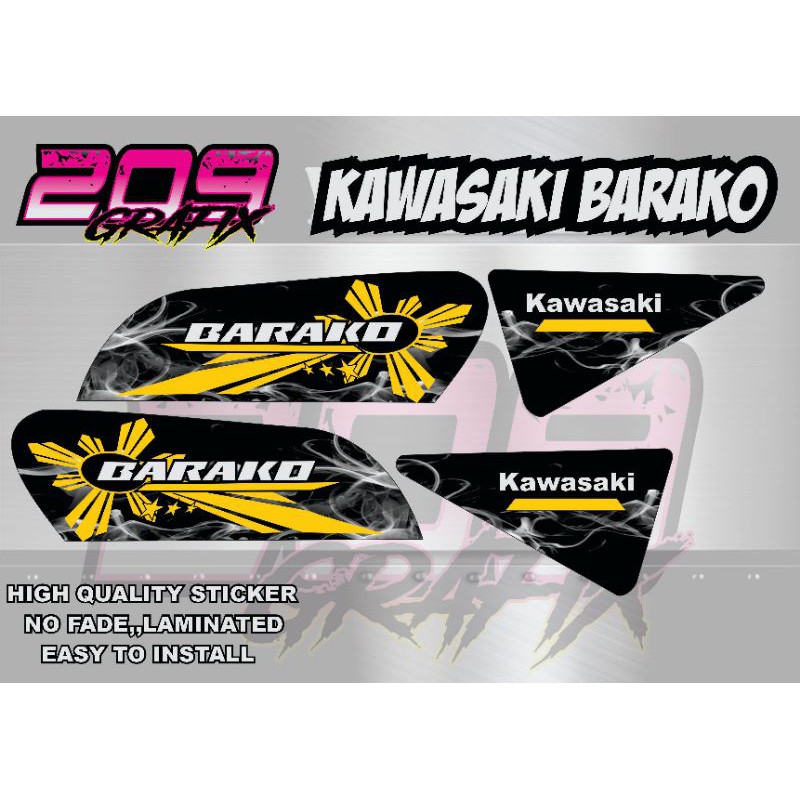 kawasaki barako decals sticker Shopee Philippines