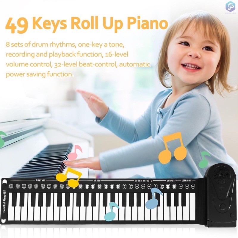 Portable 49 Keys Flexible Roll Up Piano Electronic Soft Keyboard Piano  Silicone | Shopee Philippines