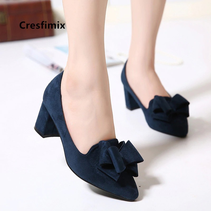 ladies navy high heel shoes