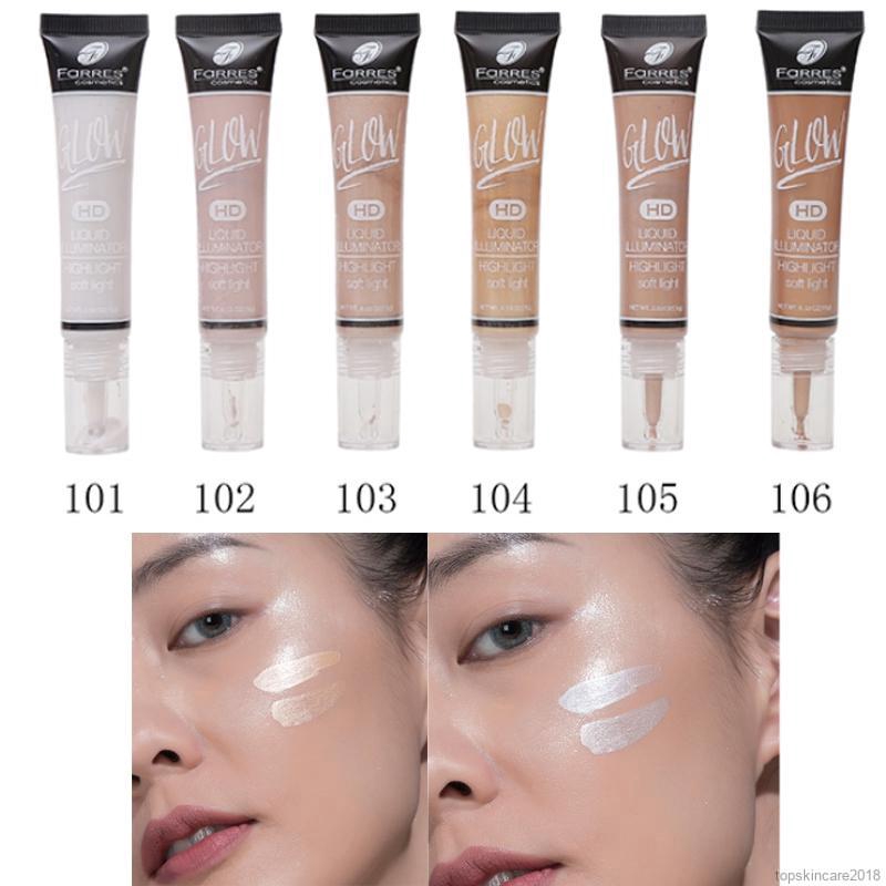 shiny highlight makeup