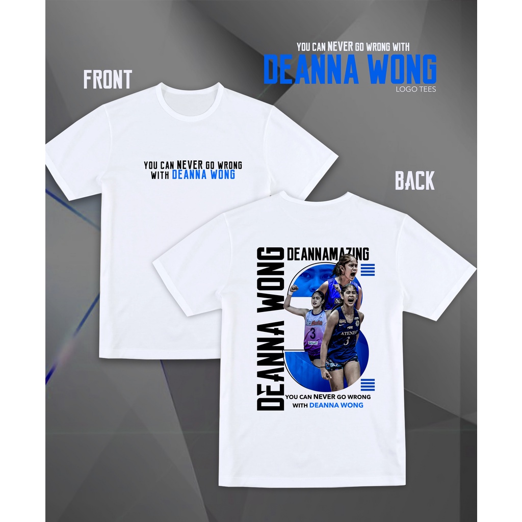 StreetwearF.Deanna Wong Logo Tees (Your Can Never Go Wrong with Deanna Wong) -Men Unisex