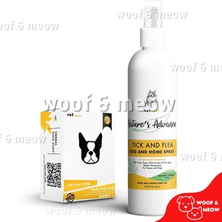 Vet Core Plus Nature's Advance Tick and Flea Spray & Dog Soap Vetcore+