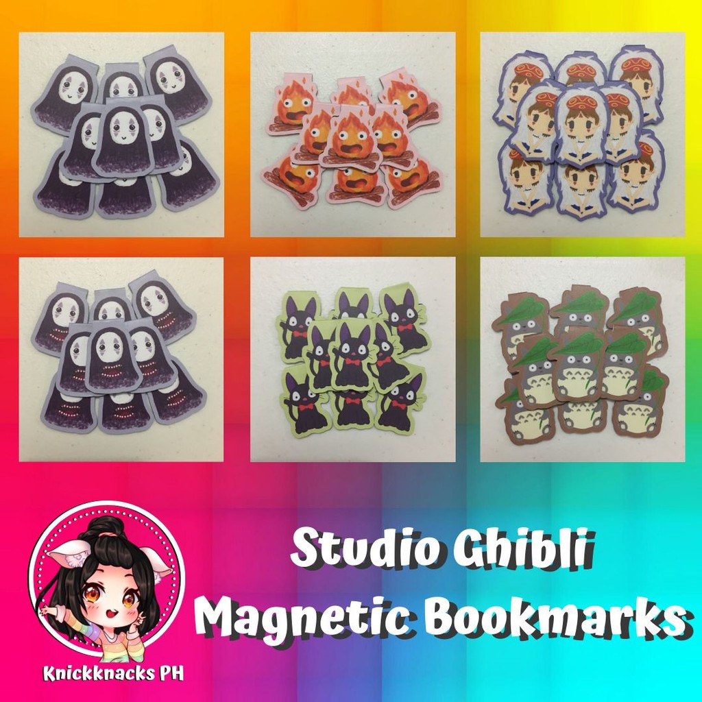 studio ghibli magnetic bookmarks shopee philippines