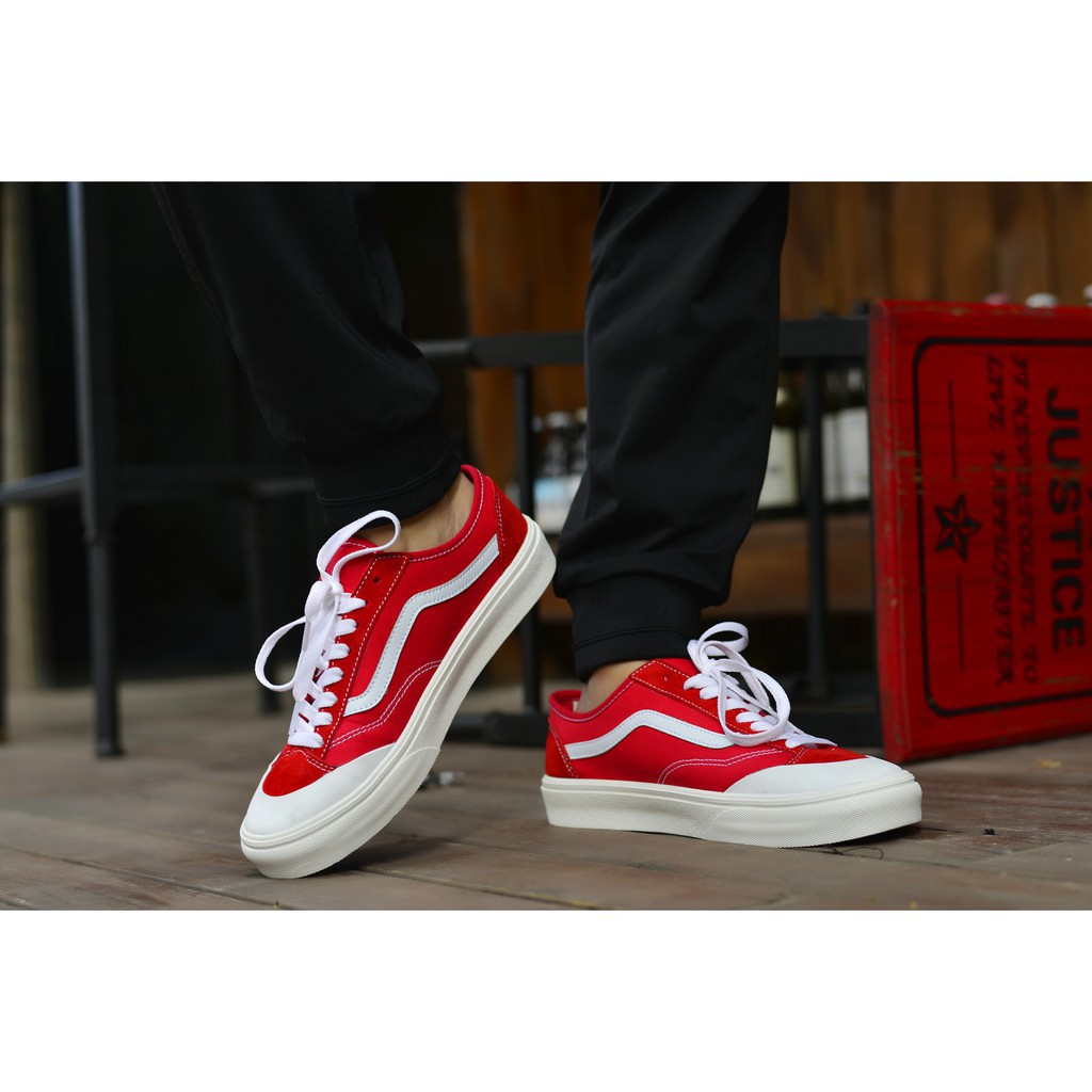 vans style 36 decon sf red