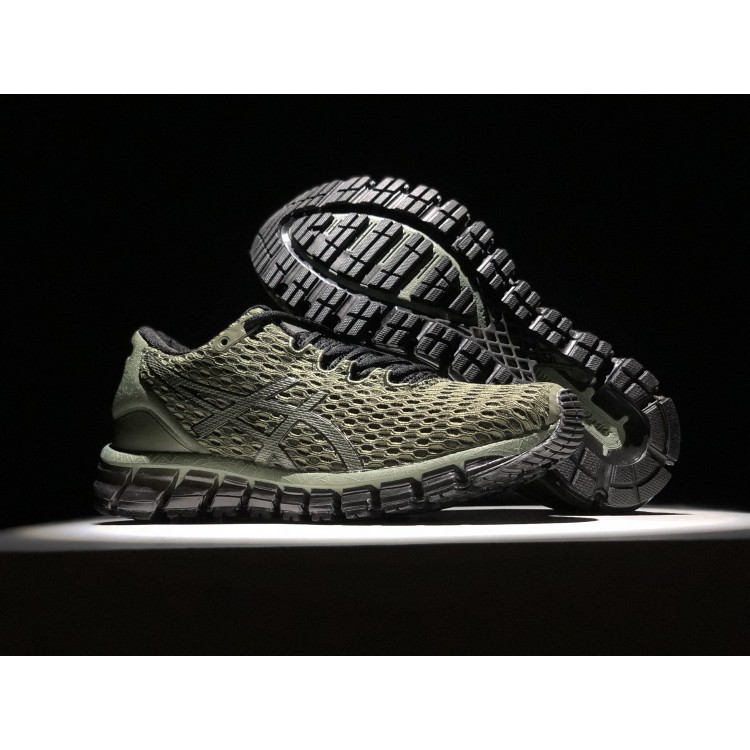 asics army green shoes