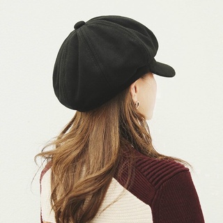 women beret with visor faux