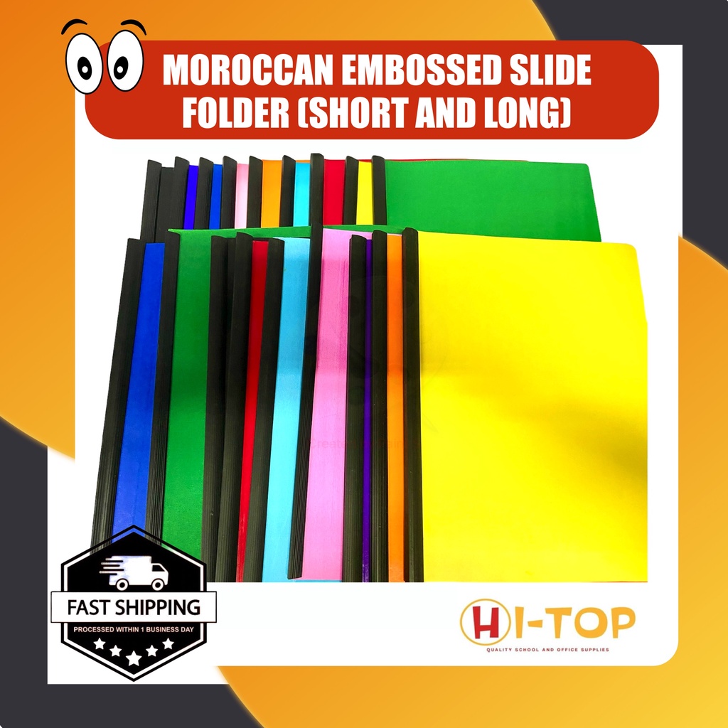 Morocco Folders With Slide l Long & Short l Sold per Pack (10pcs