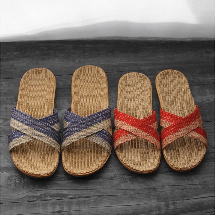 woven grass sandals