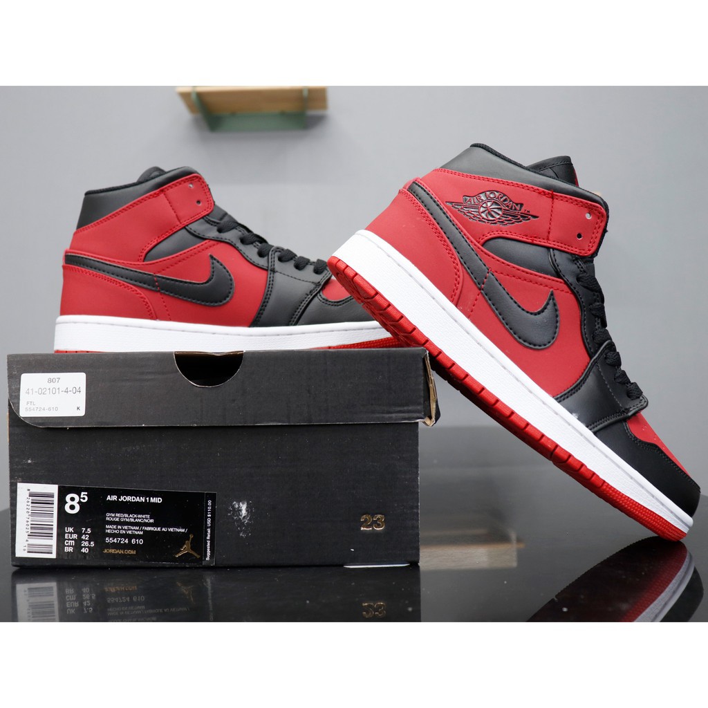 aj 1 mid black red